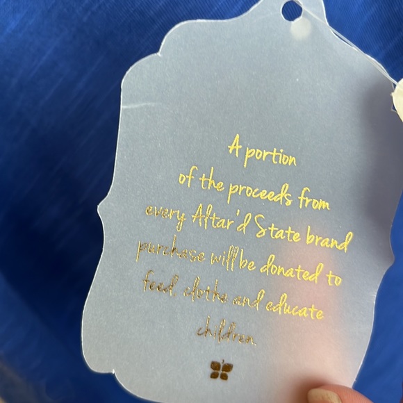 Altar’s state cornflower blue crochet cami tank - Picture 4 of 7